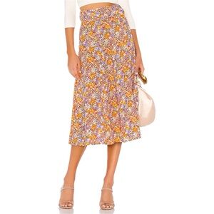 Faithfull The Brand Luda Midi Skirt in Meja Floral Print
